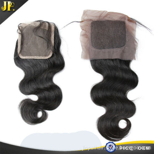 High Quality Human Hair Breathable Brazilian Body Wave Silk Base Closure